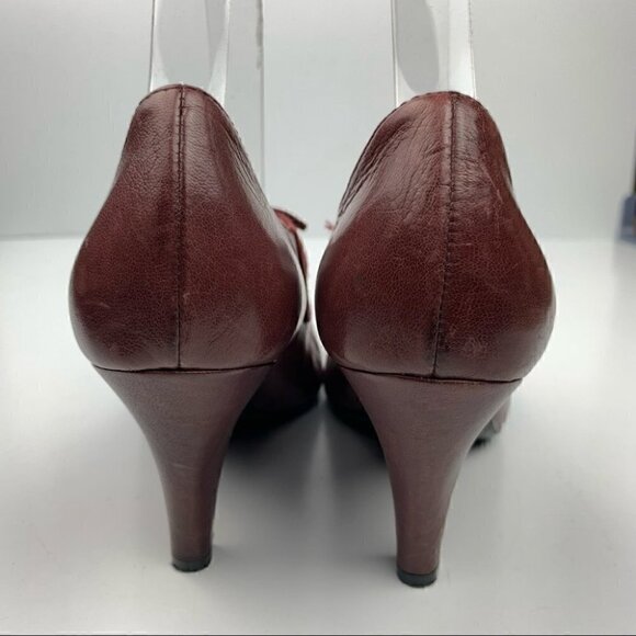 Naturalizer N5 comfort Collina booties sz 5 Burgundy leather Regencycore boots - Picture 3 of 12